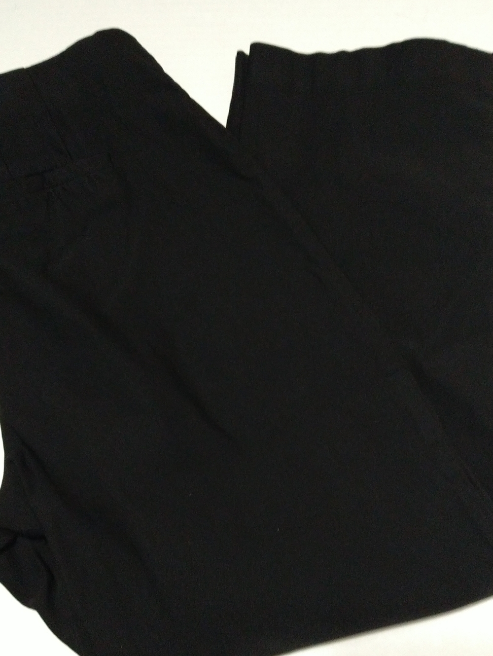 Black Women's Pull On Stretch Ankle Dress Pants Size L